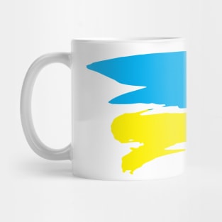 I love Ukraine, an anatomical heart in the colors of the flag. Mug